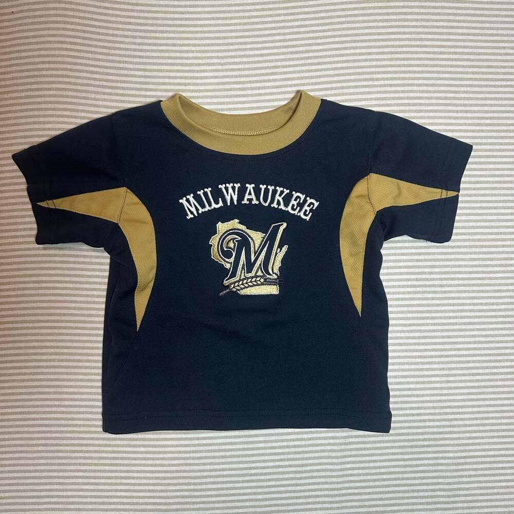 Colorblock Milwaukee Brewers Toddler Size 2T T-Shirt
